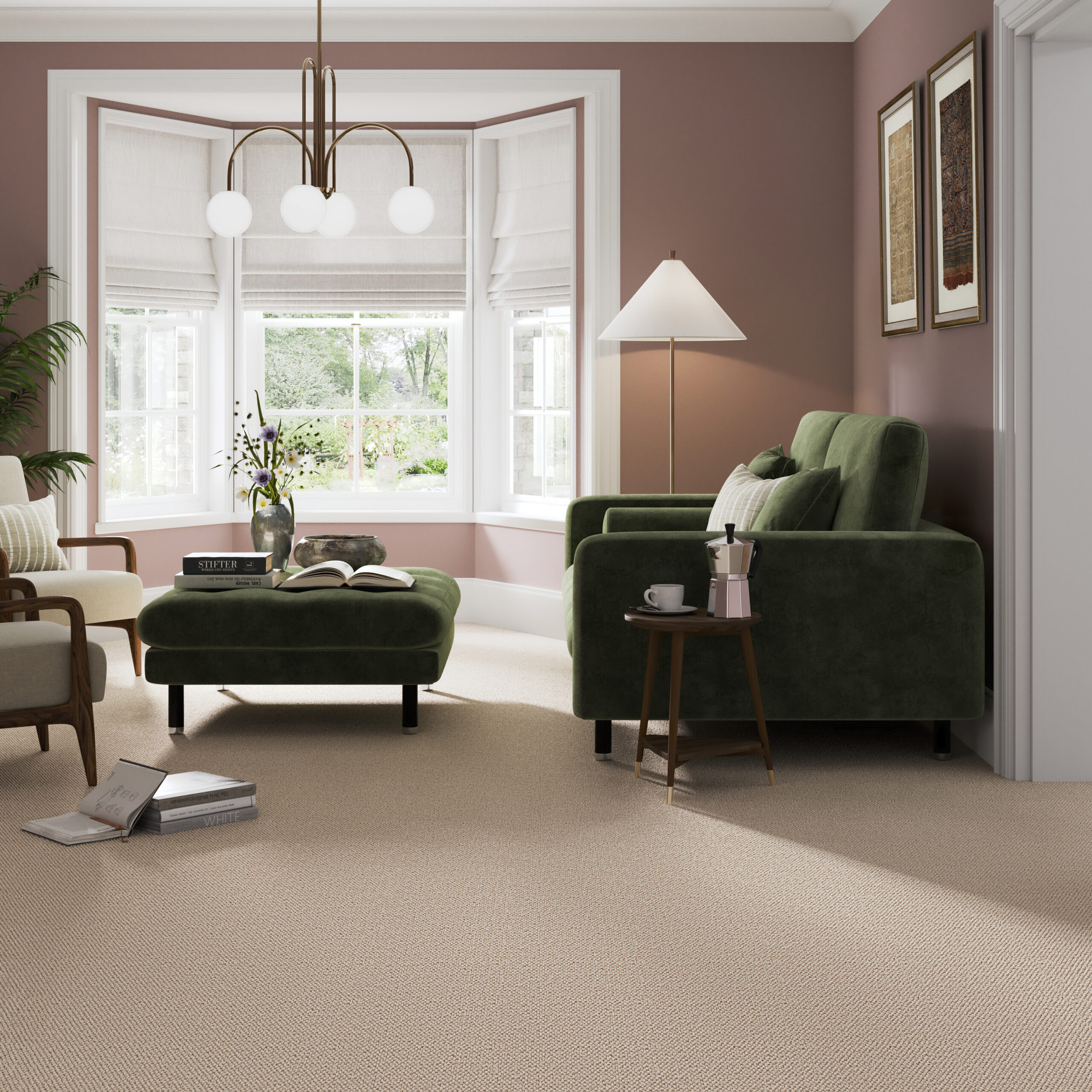 Wool carpet installation in a South West London home